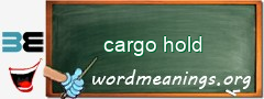 WordMeaning blackboard for cargo hold